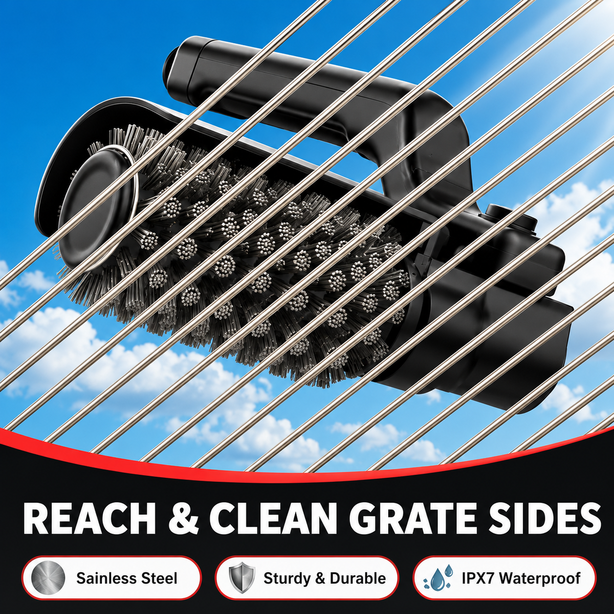 Elvomi™ Electric Grill Brush