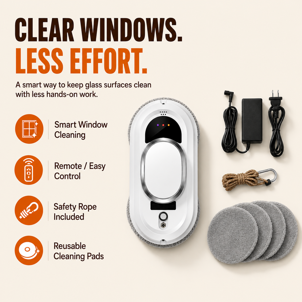 Elvomi™ Intelligent Window Cleaning Robot