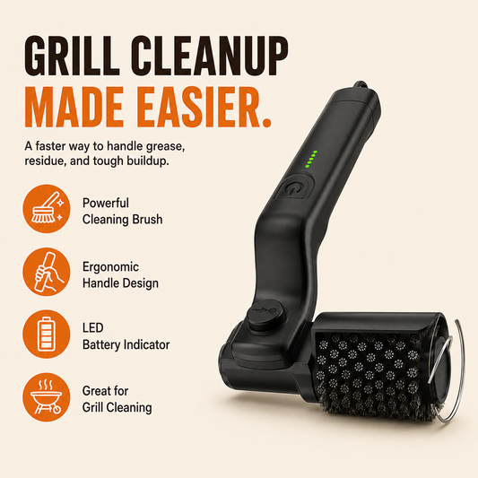 Elvomi™ Electric Grill Brush